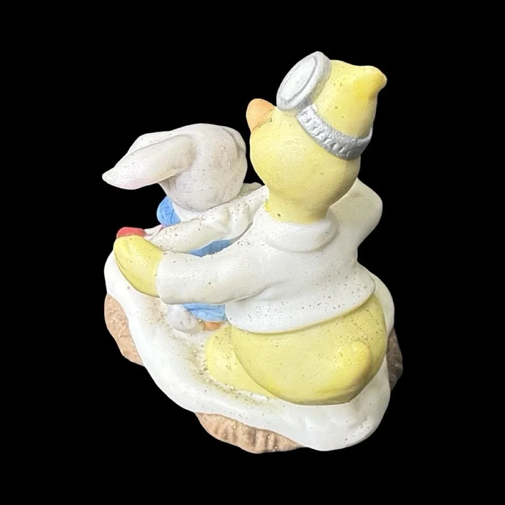 Fitz & Floyd Enchanted Forest Holiday Hamlet Dr. Quack & Patient Figurine 1993